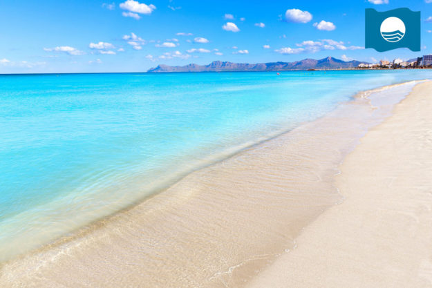 Mallorca Can Picafort beach in alcudia bay Majorca